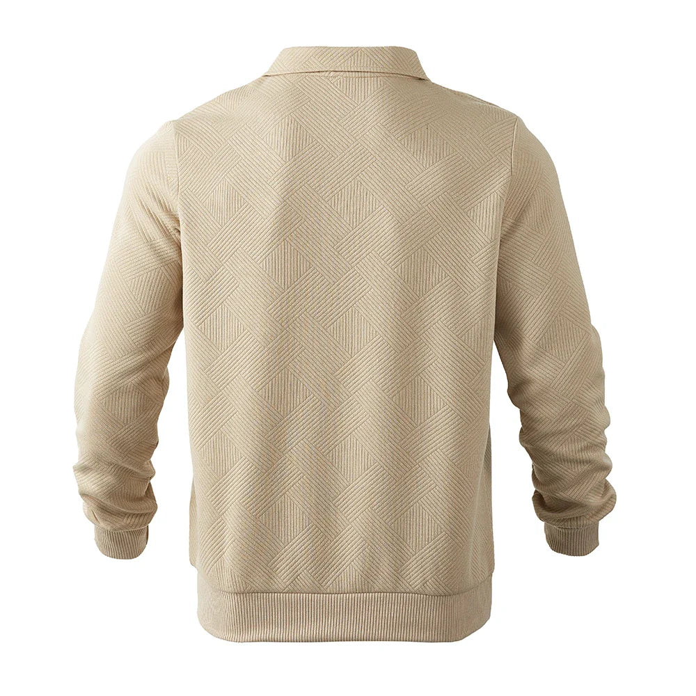 Luxe Knit Zip-Up Sweatshirt